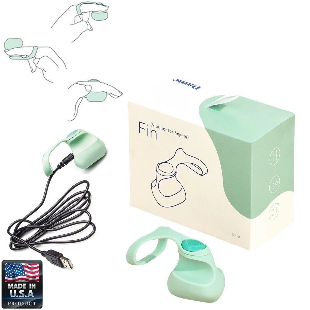 Dame Products Fin Finger Jade Güçlü Parmak Vibratör