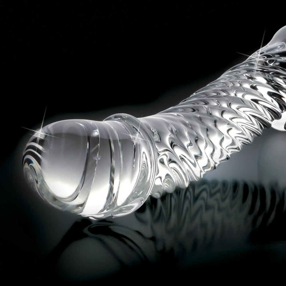 Pipedream İcicles No. 61 Hand Blown Glass Massager Cam Dildo