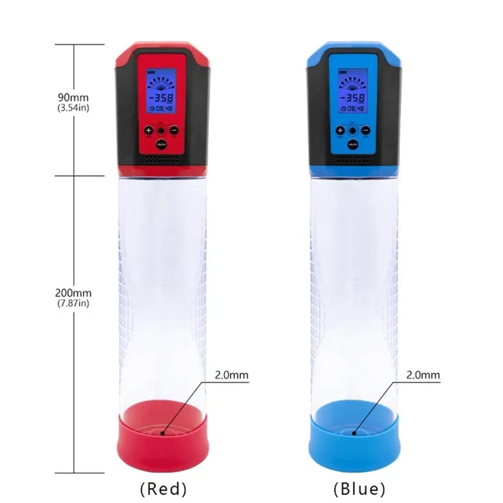 bAŞKa Canwin Bigger Man Passion Pump 8 Speed Otomatik Penis Pompası-Blue