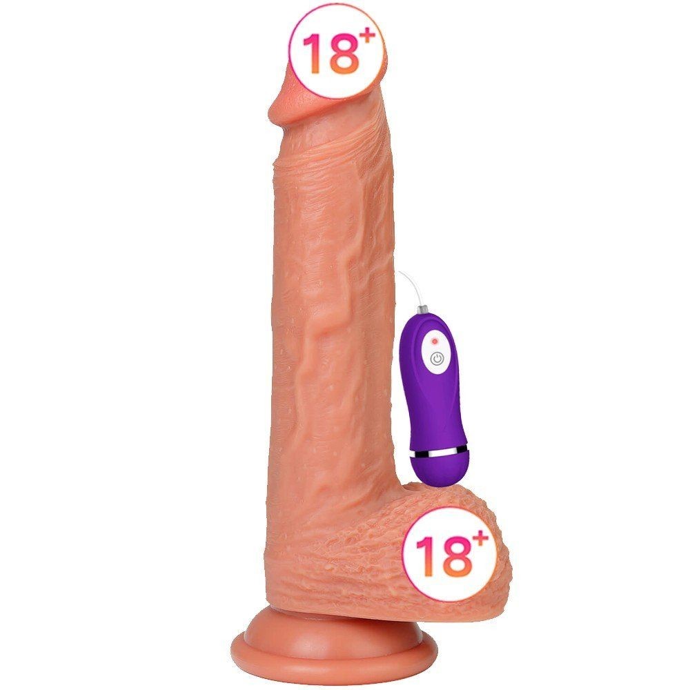 Dildo Series Dean Vibe 21 Cm 10 Mod Doğal Realistik Vibratör SQ-WBD10007-V