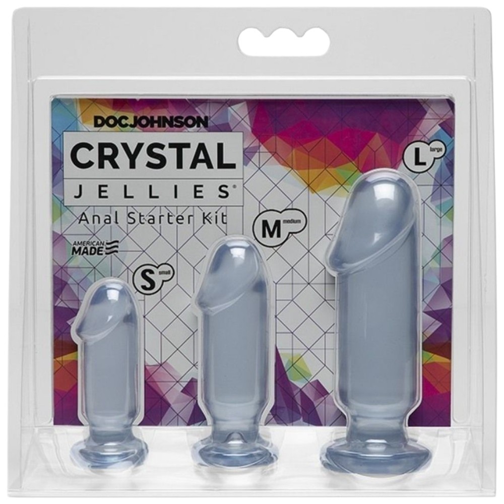 Doc Johnson Crystal Jellies Anal Starter Kit Anal Set