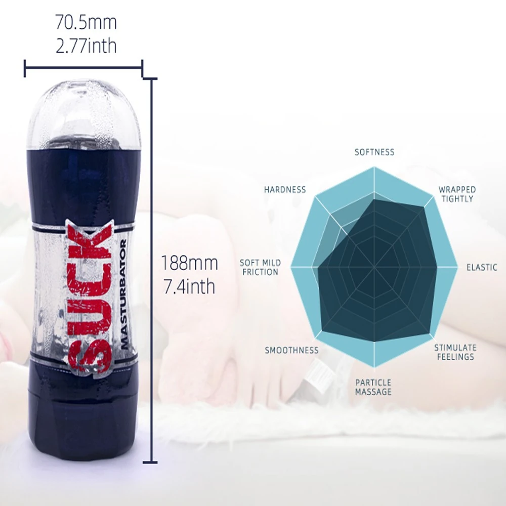 bAŞKa Sucking Cup For Men Vibration Masturbation Çift Taraflı Realistik Vajina