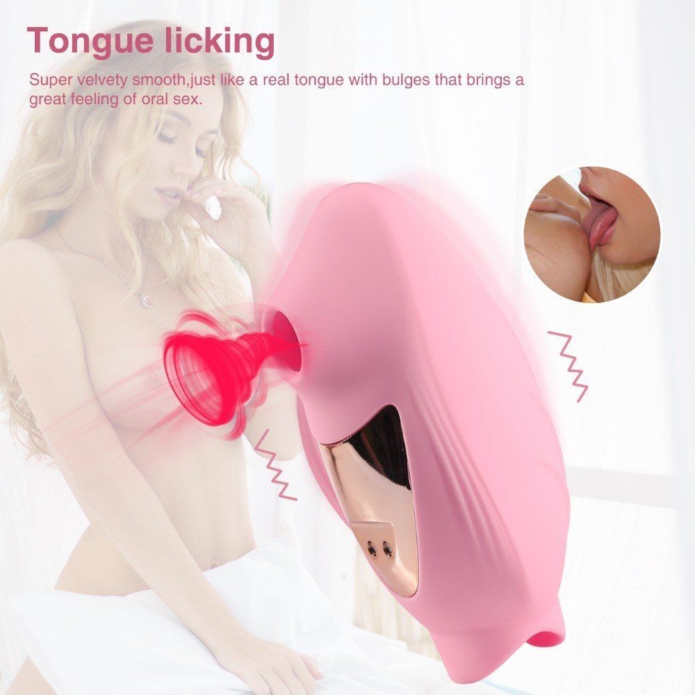 Shequ Queena Emiş Güçlü ve Dil Hareketli Vibratör SQ-V10146