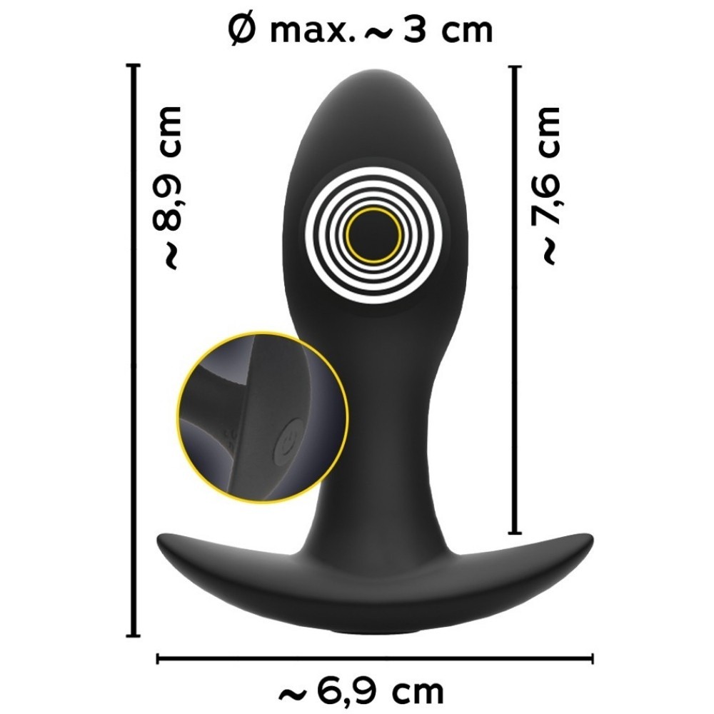 Anos Finest Butt Wear Butt Plug With Vibration Uzaktan Kumandalı Anal Vibratör