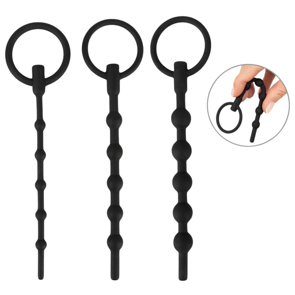 Penis Plug Training Set 3 Pcs. Silicone Penis Plug