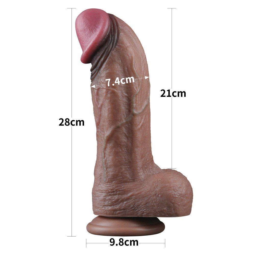 Lovetoy Nature Cock 11'' Çift Katmanlı Büyük Realistik Penis LV411062