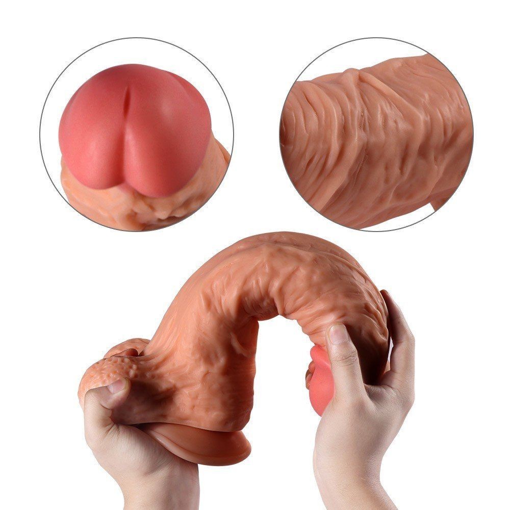 Xise Dildo Series Leilong Natural Doku Realistik Penis 32.5 cm XS-WBD10047-L