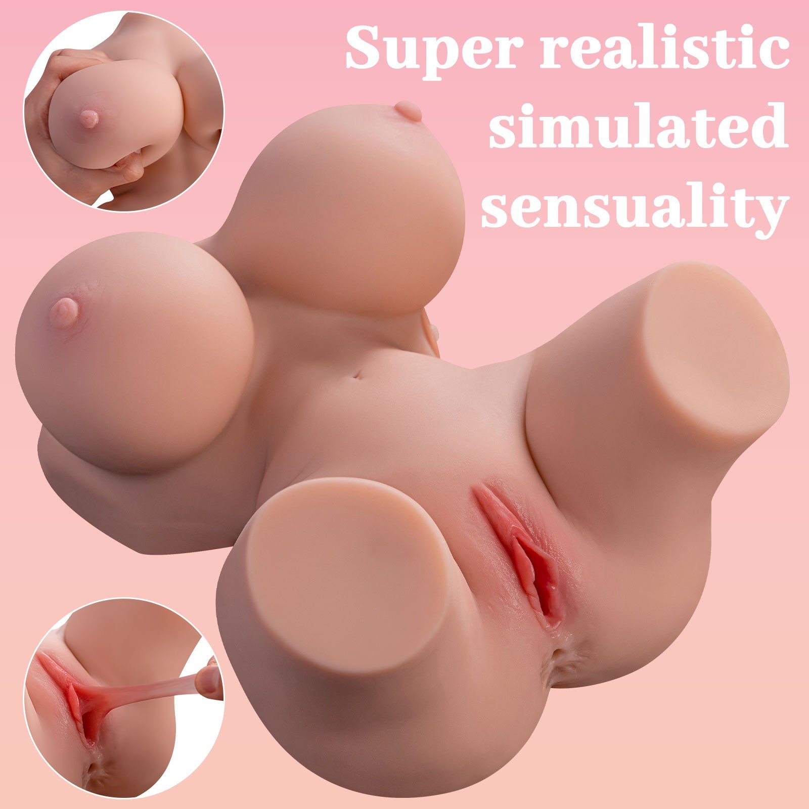 Shequ Frieda Vibrating Doll Titreşimli Yarım Vücut Masturbator SQ-MAV20067