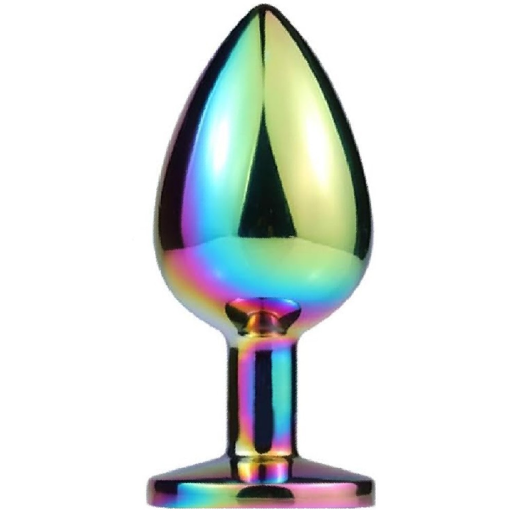bAŞKa Backdoor Play Rainbow Booty Taşlı Metal Anal Plug Large