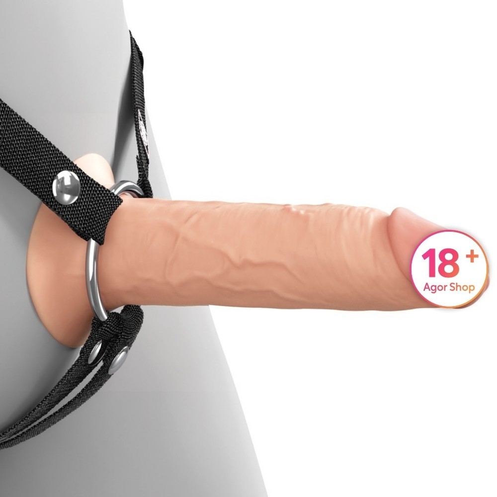 Pipedream Fantasy X-Tensions Elite 6 İnch Hollow Silicone Strap-On