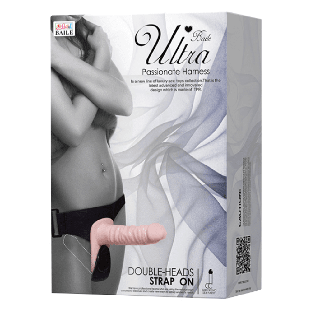 Baile Ultra Passionate Double Head Biseksuel Titreşimli Strap-On