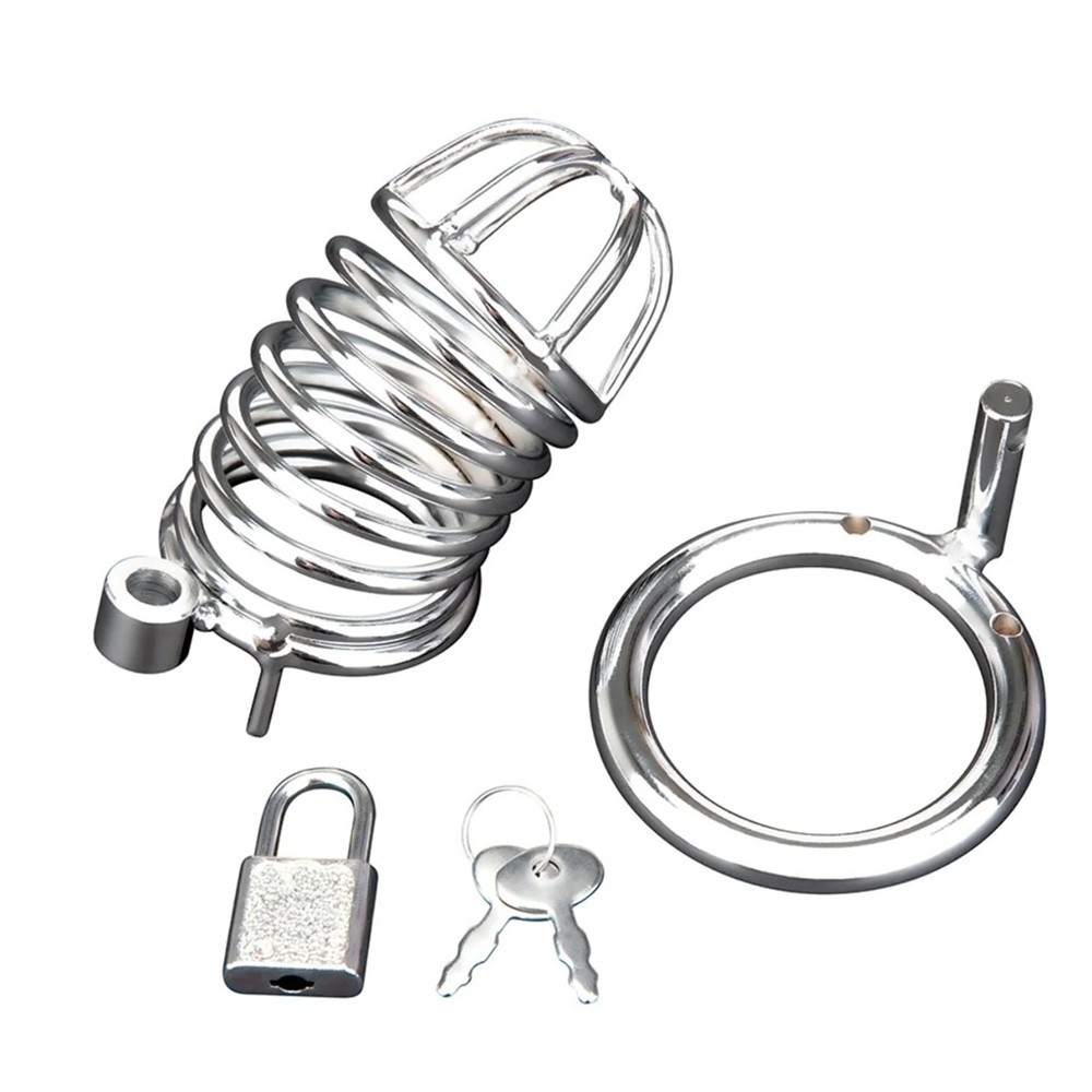 bAŞKa Master Male Chastity Blueline  Metal Penis Kilidi 40 mm