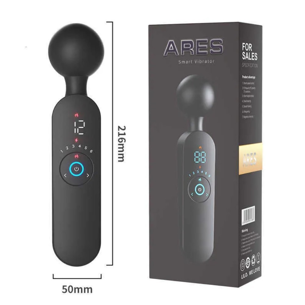 bAŞKa Clitoral Fantasy Xares Led Ekran Isıtmalı Masaj Wand Vibratör