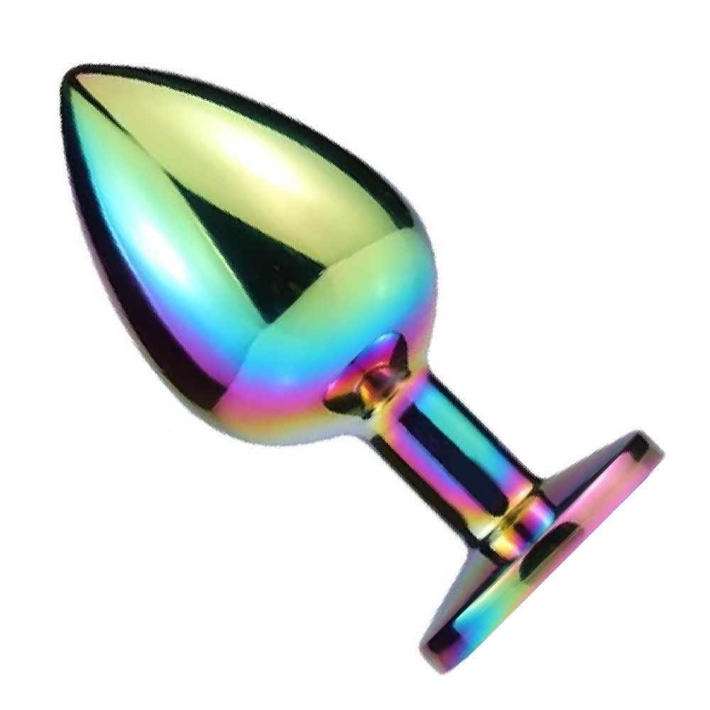 bAŞKa Backdoor Play Rainbow Booty Taşlı Metal Anal Plug Small