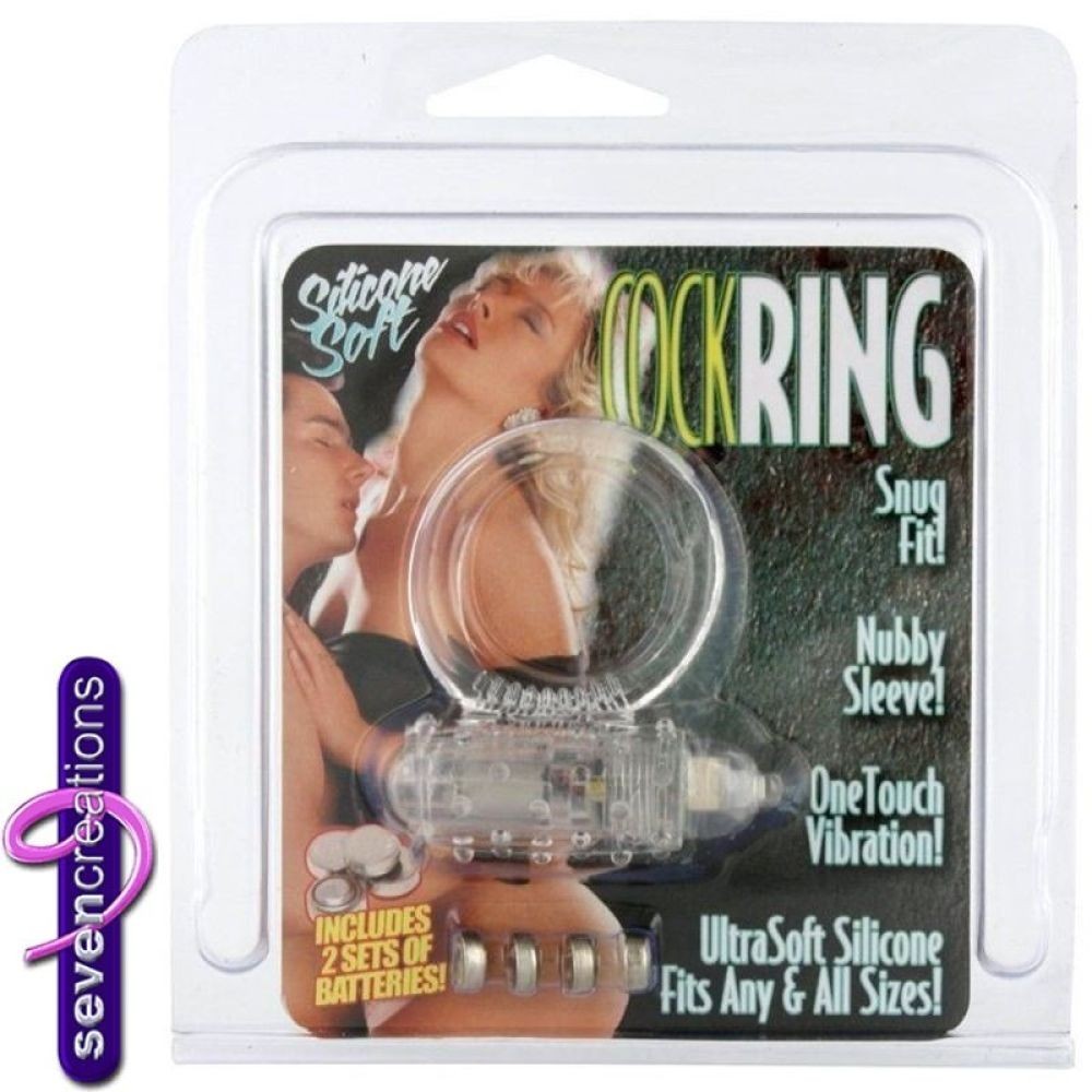 Seven Creations Cock Ring Titreşimli Klitoral Penis Halkası-Trans