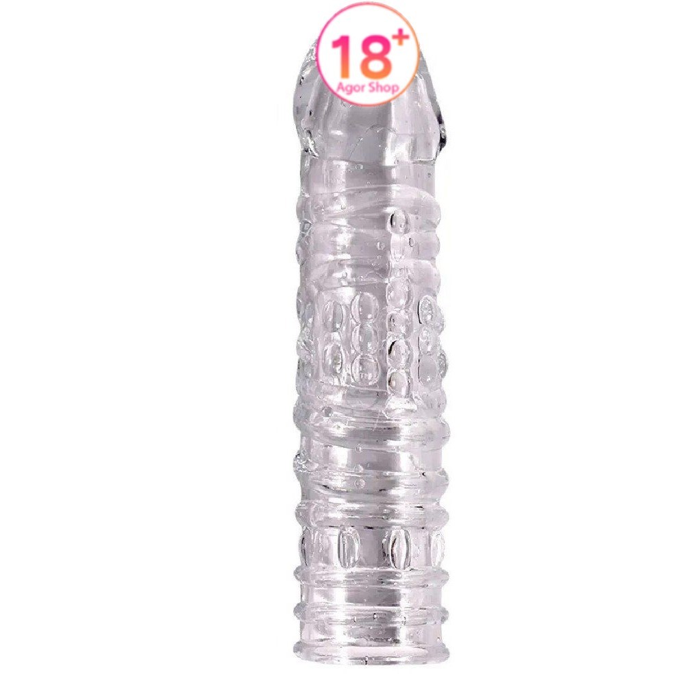 Shequ Noel Penis Sleeve Silikon Şeffaf Penis Kılıfı SQ-ML10012