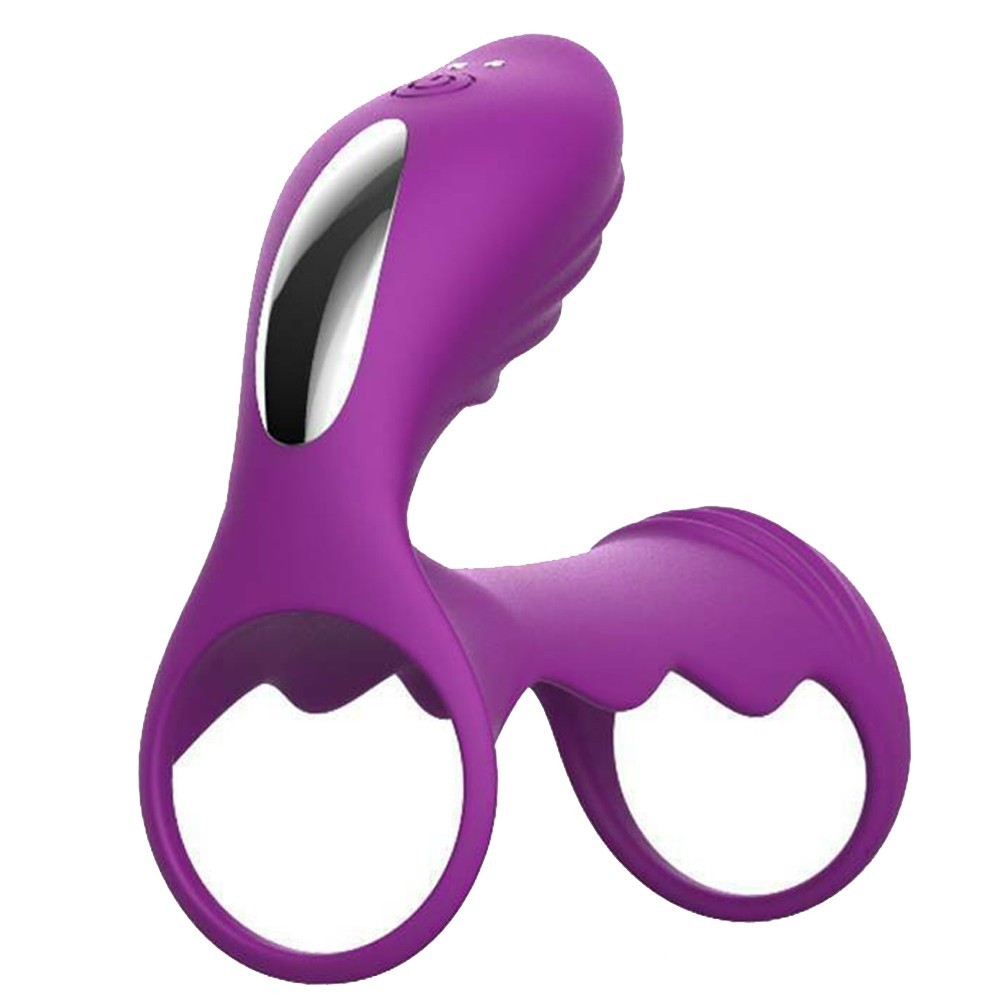 bAŞKa Cockring Clitoral Stimulation Penis Kafesi-Purple