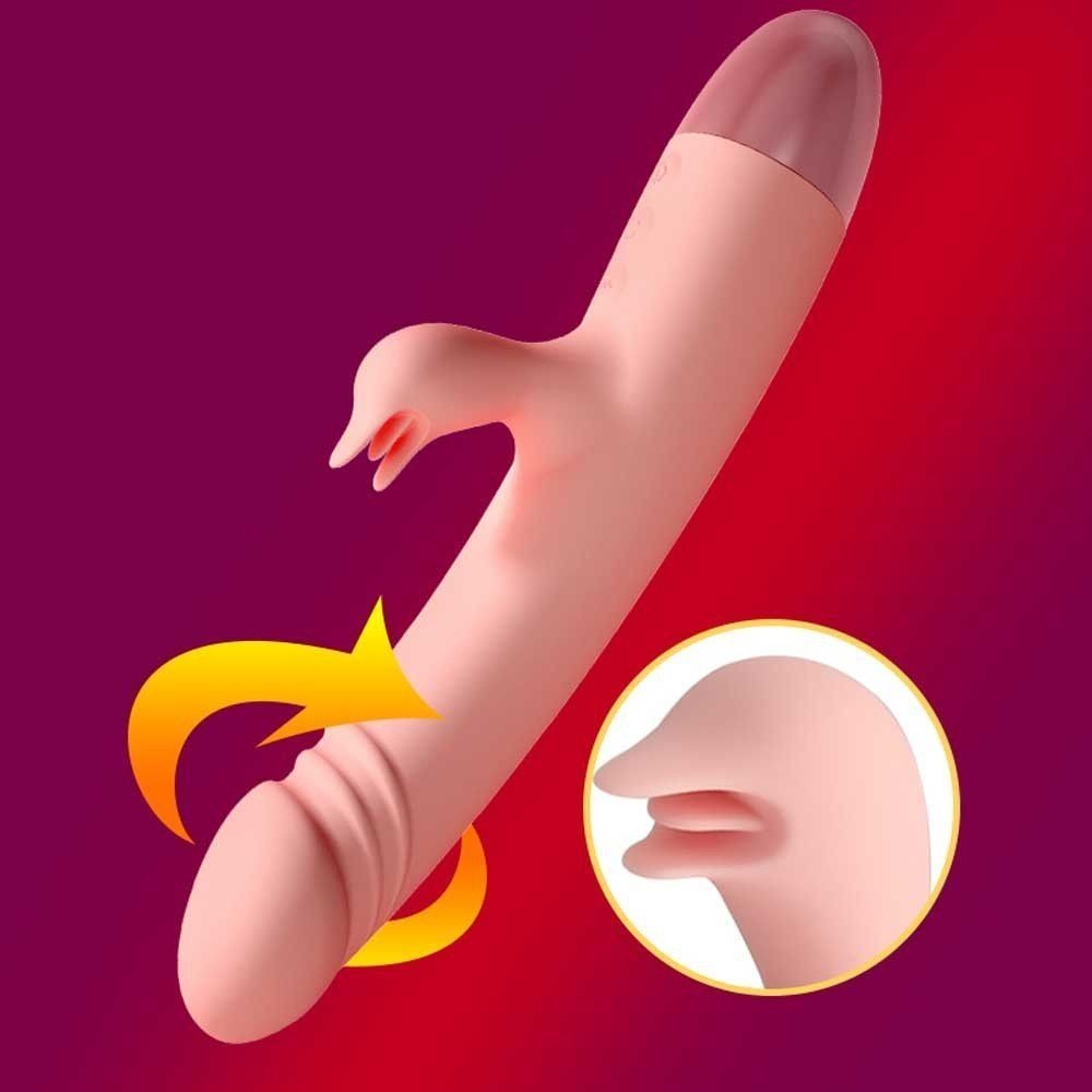 Wowyes V6 Hareket Özellikli 10 Mod Rabbit Dil Vibratör
