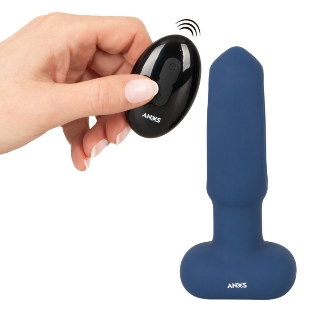Anos Finest Butt Wear Remote Control Flicking Tongue Butt Anal Plug ve Anal Vibrator