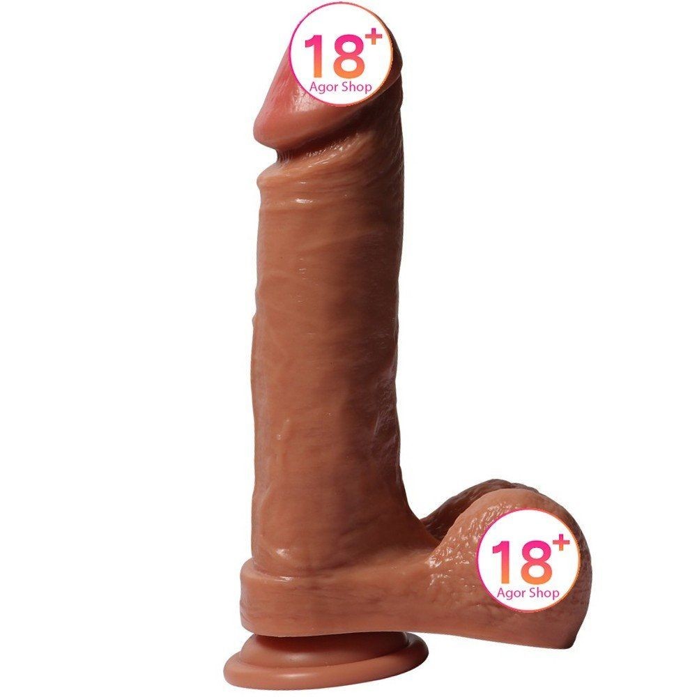Shequ Dildo Series Desert Wolf 21 cm Natural Doku Realistik Penis SQ-WBD10032