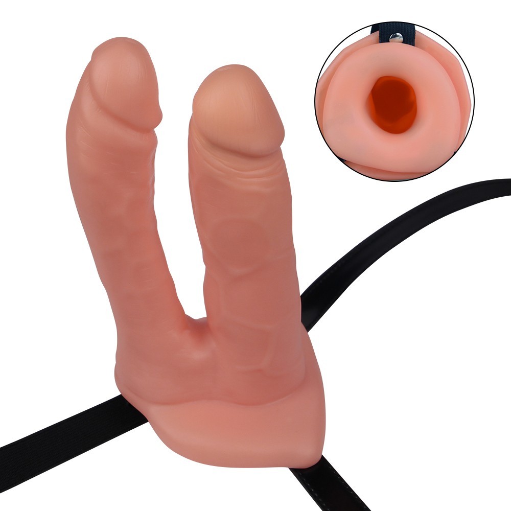 Lovetoy Unisex Hollow Strap On  Belden Bağlamalı Çift Taraflı Kemerli Penis LV3005