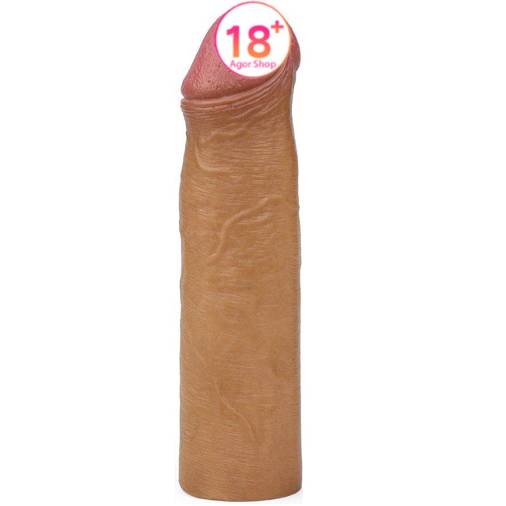 Lovetoy Nature Extender Penis Sleeve Platinum Silikon Gerçek Doku Eğik Penis Kılıfı LV4213B
