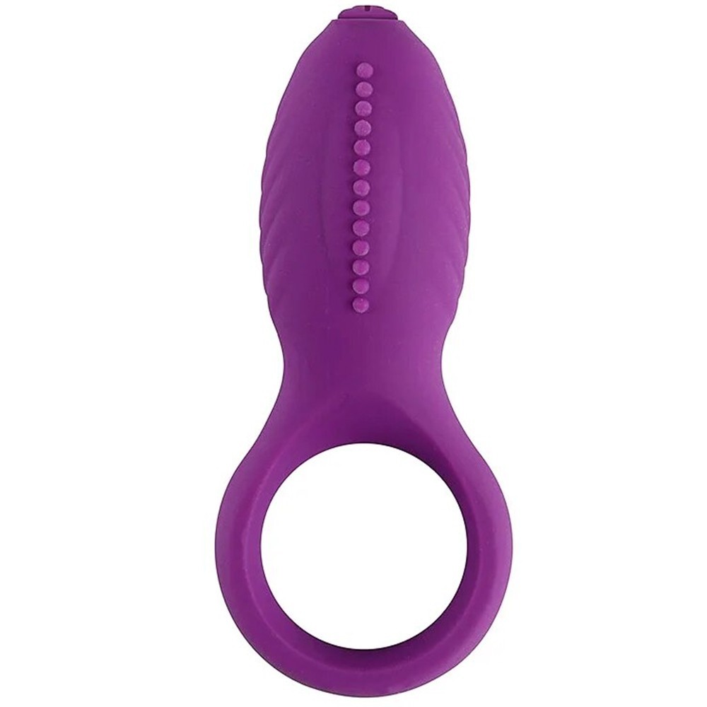 bAŞKa Man Nuo Vibrating Cock Ring Titreşimli Klitoral Penis Halkası-Purple