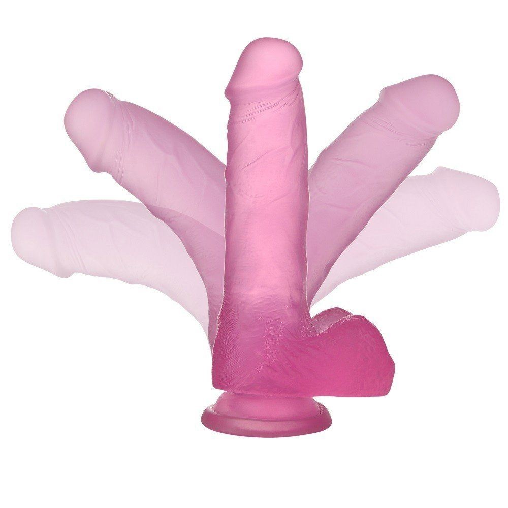 Lovetoy Jelly Studs Pink Dildo Medium 17 cm Jel Penis LV3101
