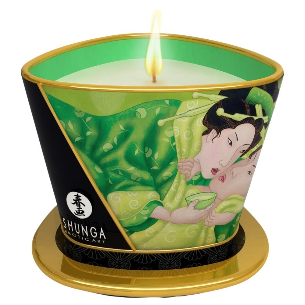 Shunga Massage Candle Green Tea 170 Ml Masaj Mumu