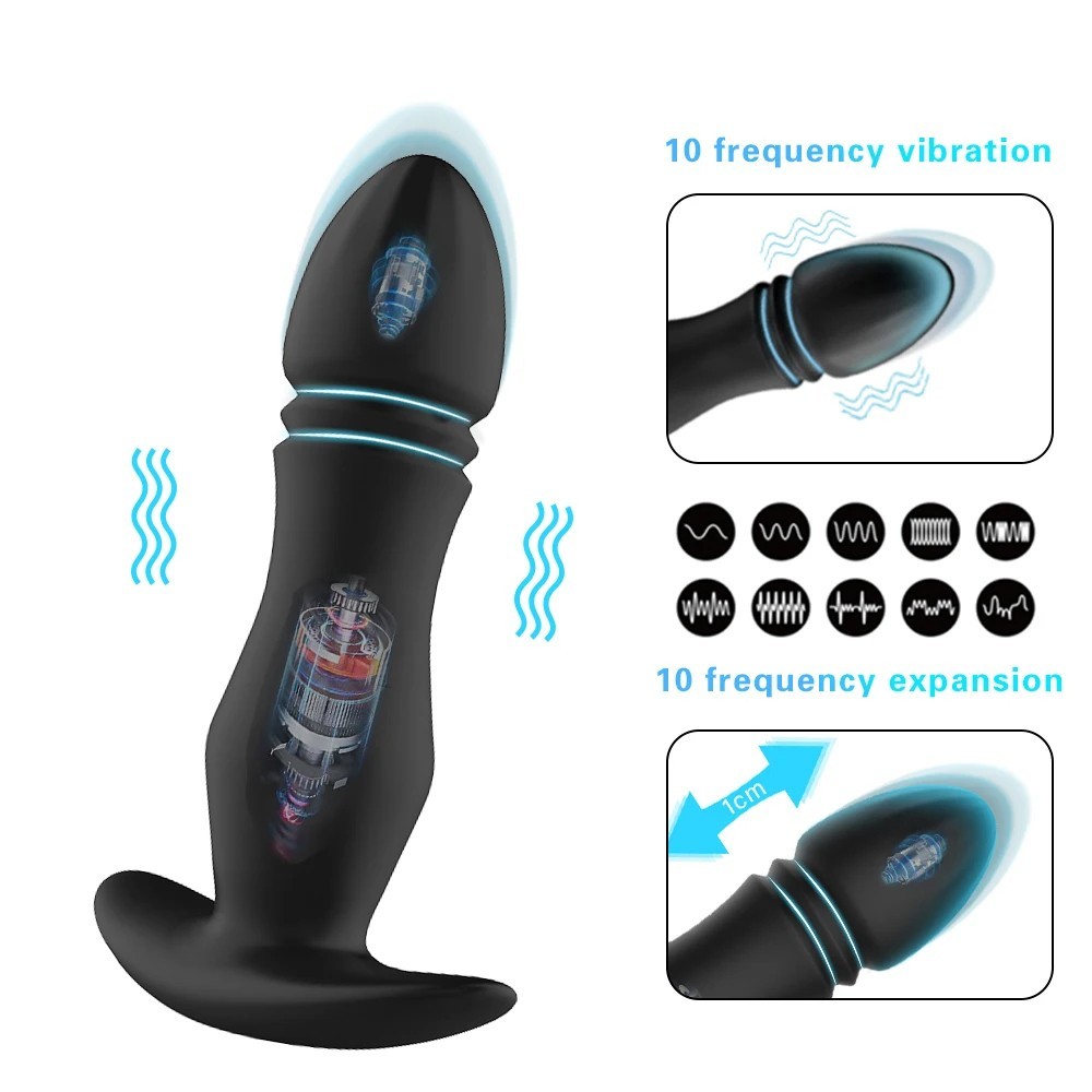 bAŞKa Anal Play Fidech Elektro Şok İleri Geri Hareketli Anal Vibratör