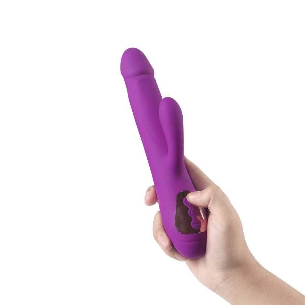 Shequ Leif Thrusting İleri Geri Şarjlı Rabbit Vibratör SQ-V10092