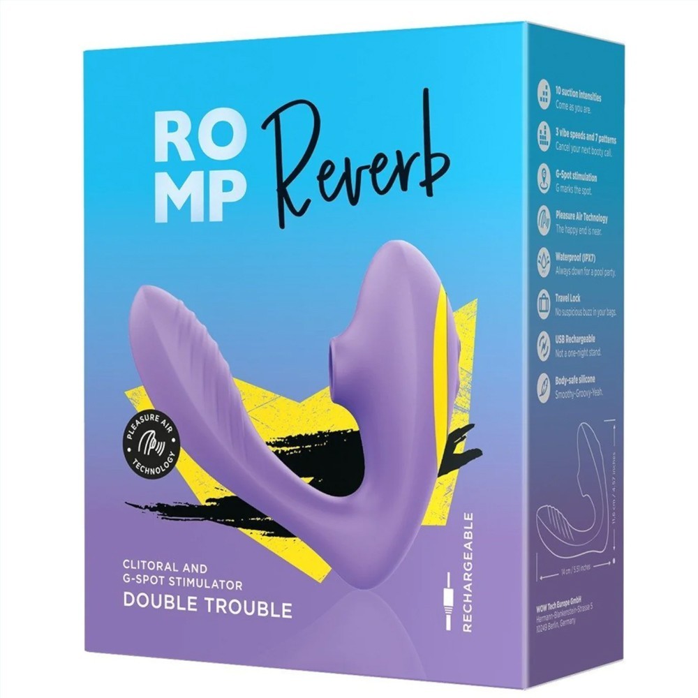 Romp Reverb Clitoral And G Spot Dual Stimulator Emiş Güçlü Vibratör