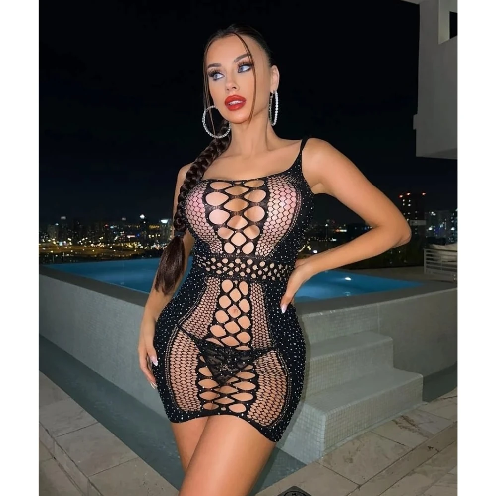 Başka Vivaldy Taşlı Vücut Çorabı