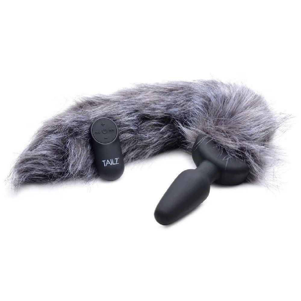 Xr Grey Fox Tail Vibrating Kuyruklu Anal Vibratör