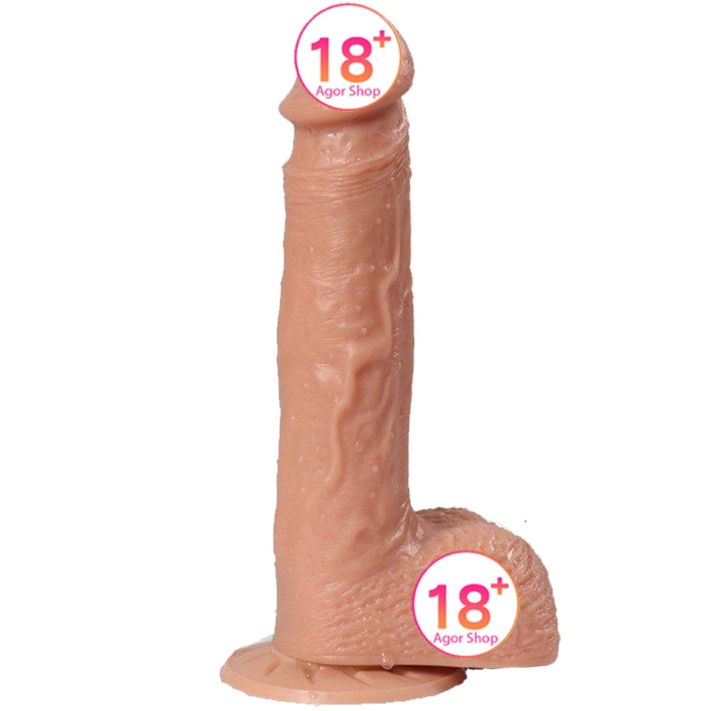 Shequ Hill Telescopic Dildo İleri Geri Hareketli Realistik Penis SQ-T10007