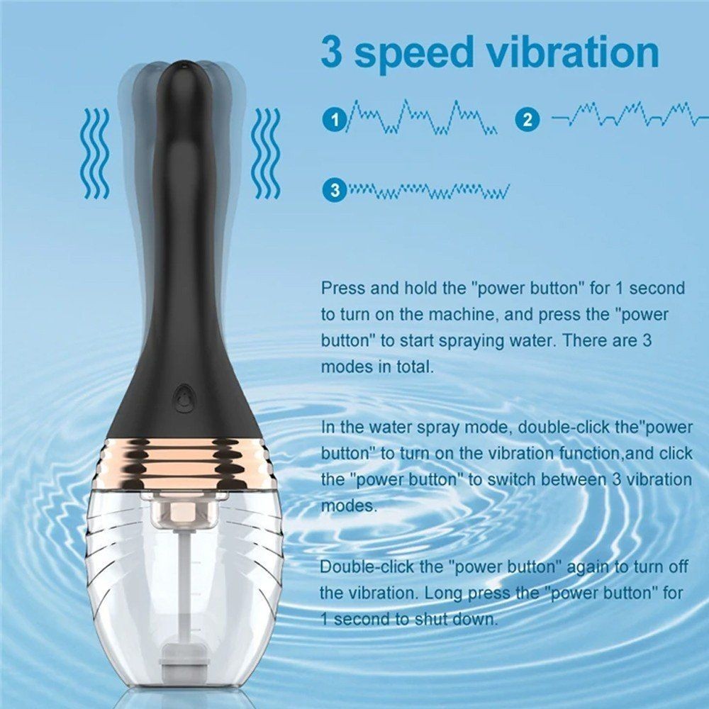 bAŞKa Enema Bulb 3 Hız Otomatik Anal Duş Temizlik Pompası