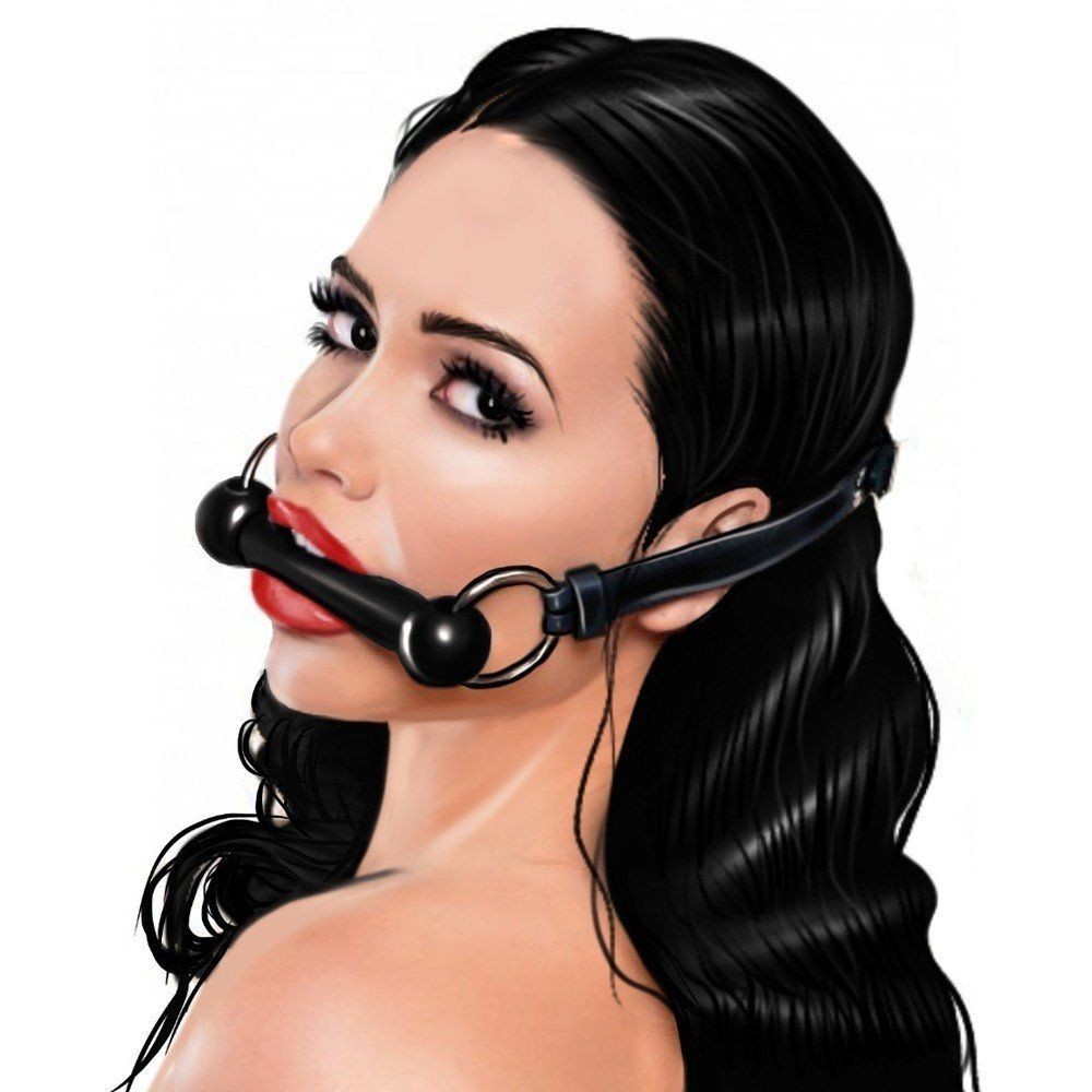 bAŞKa Fetish Fantasy Series Horse Bit Gag Deri Ağız Kemiği-Kırmızı