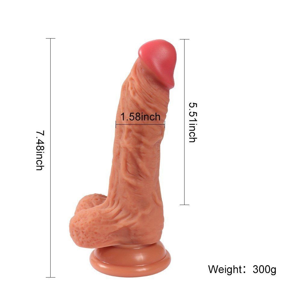 Xise Dildo Series Leilong Small Natural Doku 17 cm Realistik Penis XS-WBD10047-S