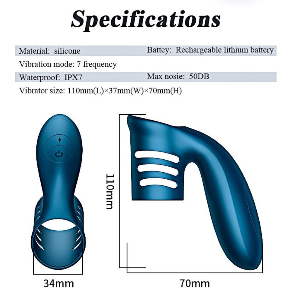 bAŞKa Erotica Toys Boss Ring Klitoral Titreşimli Penis Halkası