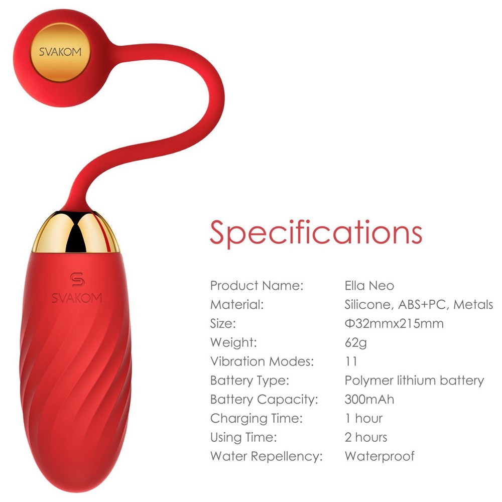 Svakom Ella Neo Series Telefon Kontrollü Bullet Vibratör