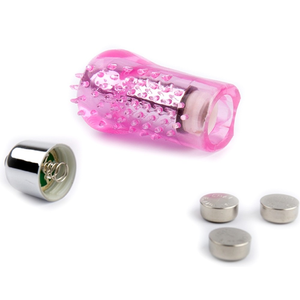 bAŞKa Finger Vibe Silicone Purple Tırtıklı Parmak Vibratör