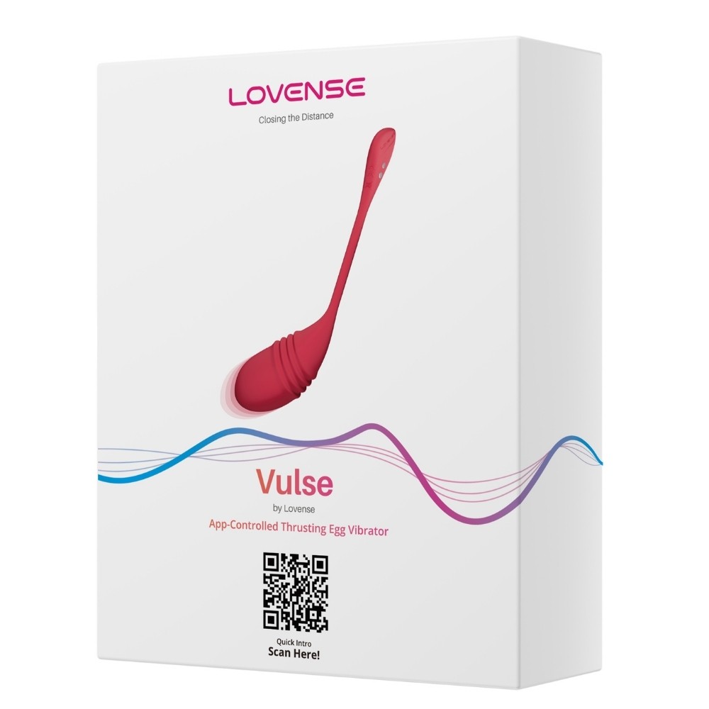 Lovense Vulse Telefon Kontrollü ve İleri Geri Hareketli Egg Vibratör