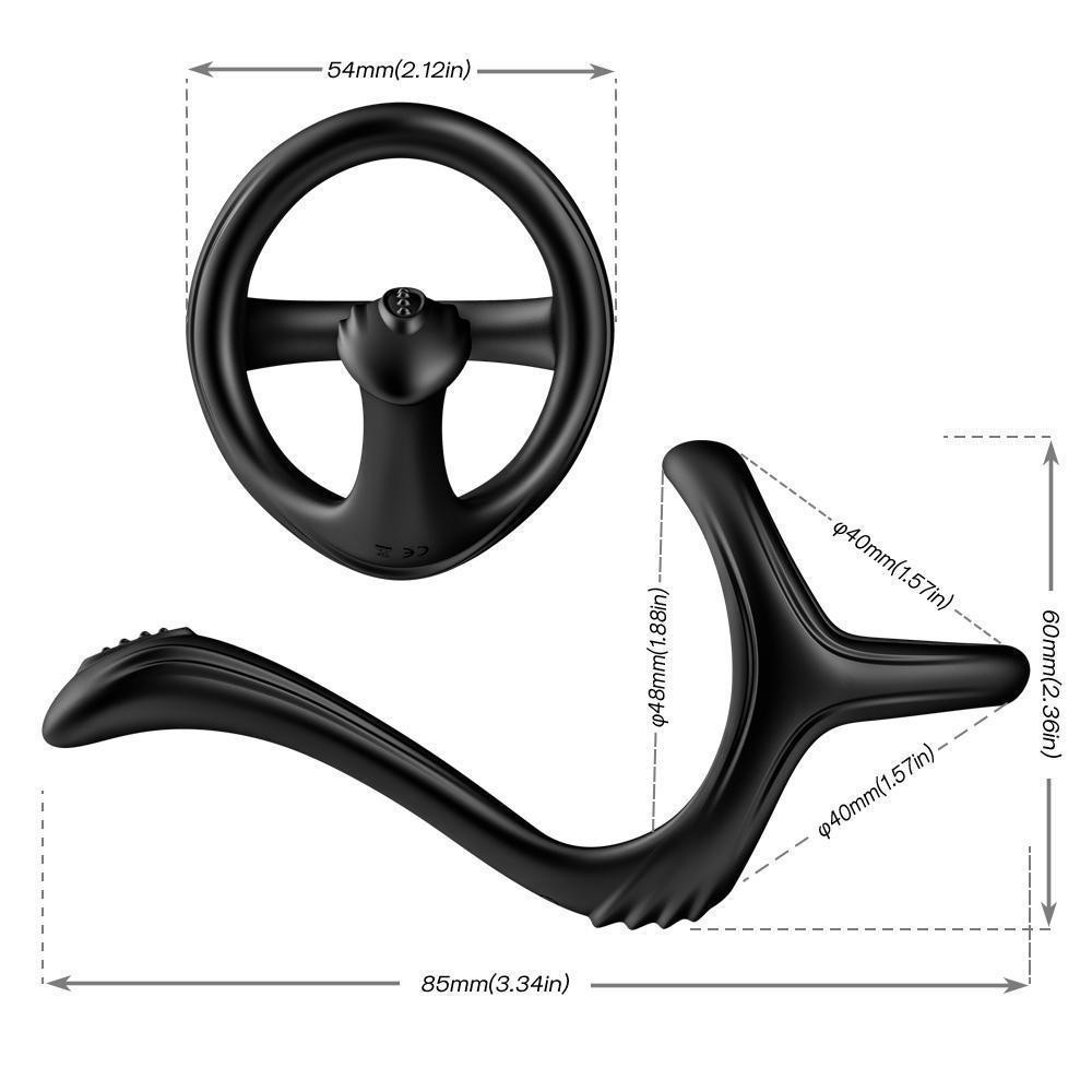 bAŞKa Erotica Toys Perine Line Titreşimsiz Silikon Penis Halkası