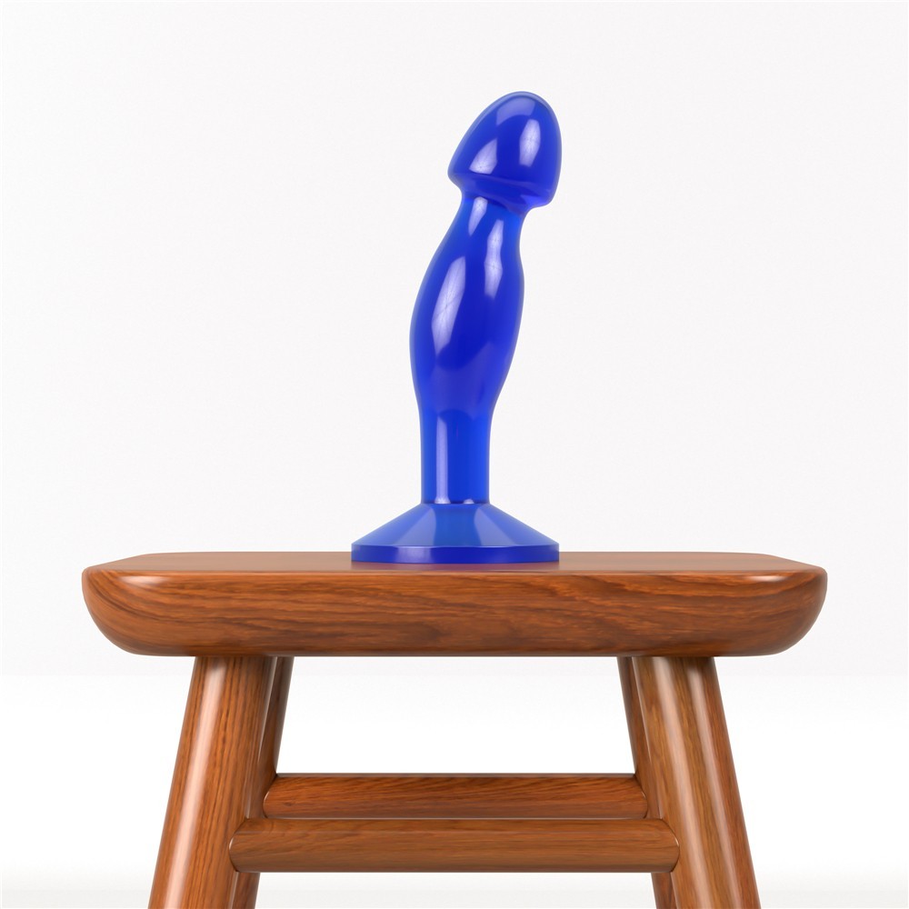 Lovetoy Flawless Clear Prostate Plug 6.5'' Blue Anal Plug LV310320