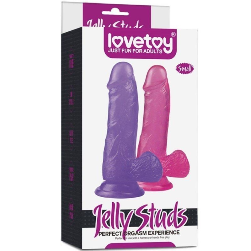 Lovetoy Jelly Studs Pink Dildo Small 15 cm Jel Penis LV3102