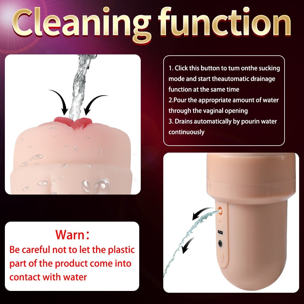 Shequ No.5 Beta Suction Emiş Güçlü Titreşimli Masturbator Vajina SQ-MA60119-3.0