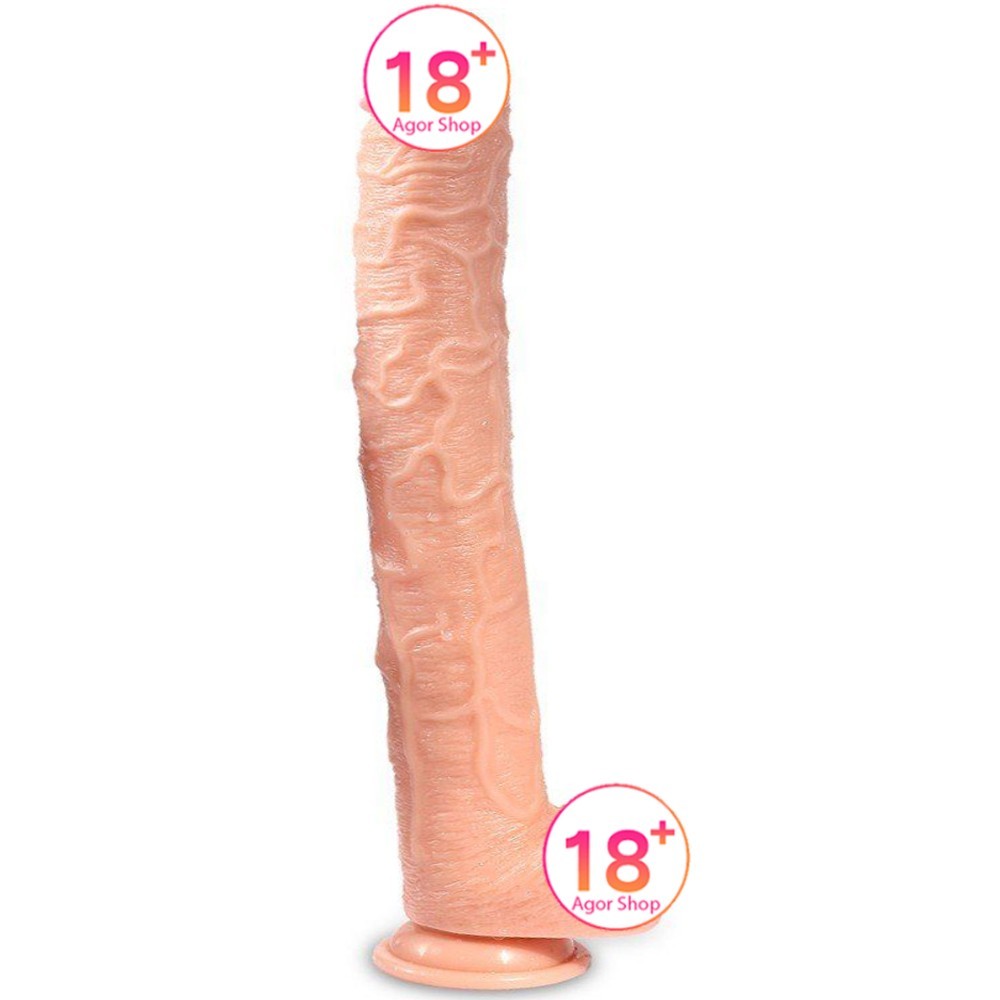 Xise Dildo Series Huoer Flexible 43 cm Realistik Büyük Penis XS-WBC10068