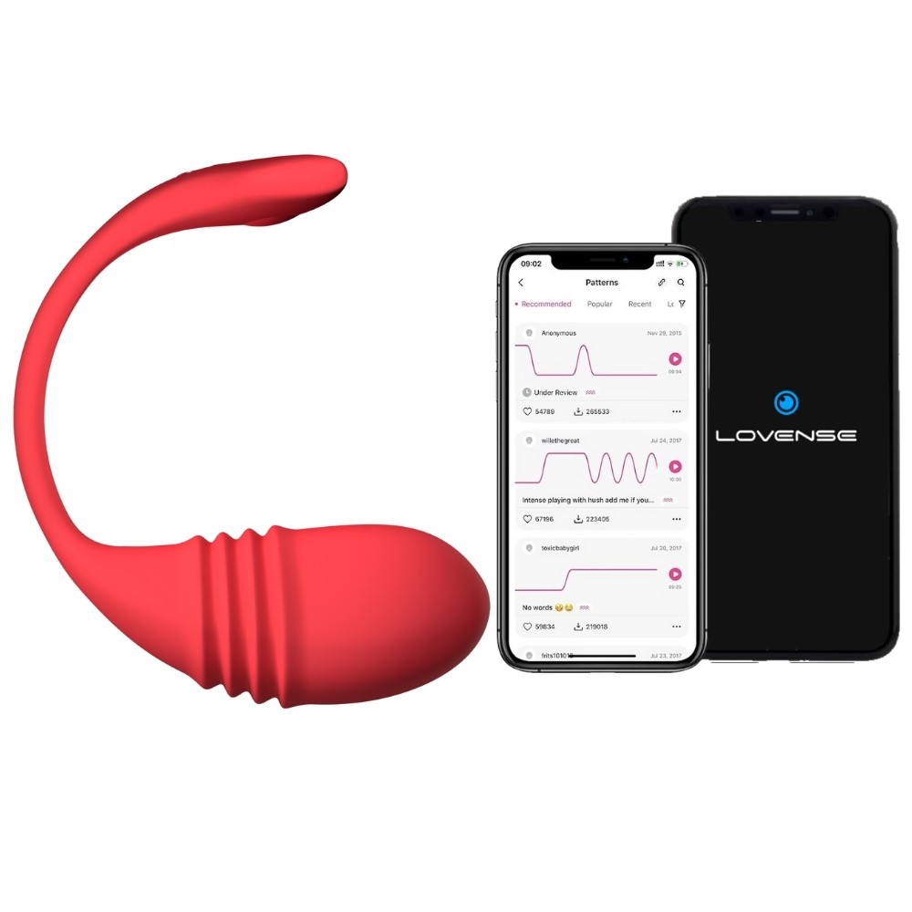 Lovense Vulse Telefon Kontrollü ve İleri Geri Hareketli Egg Vibratör
