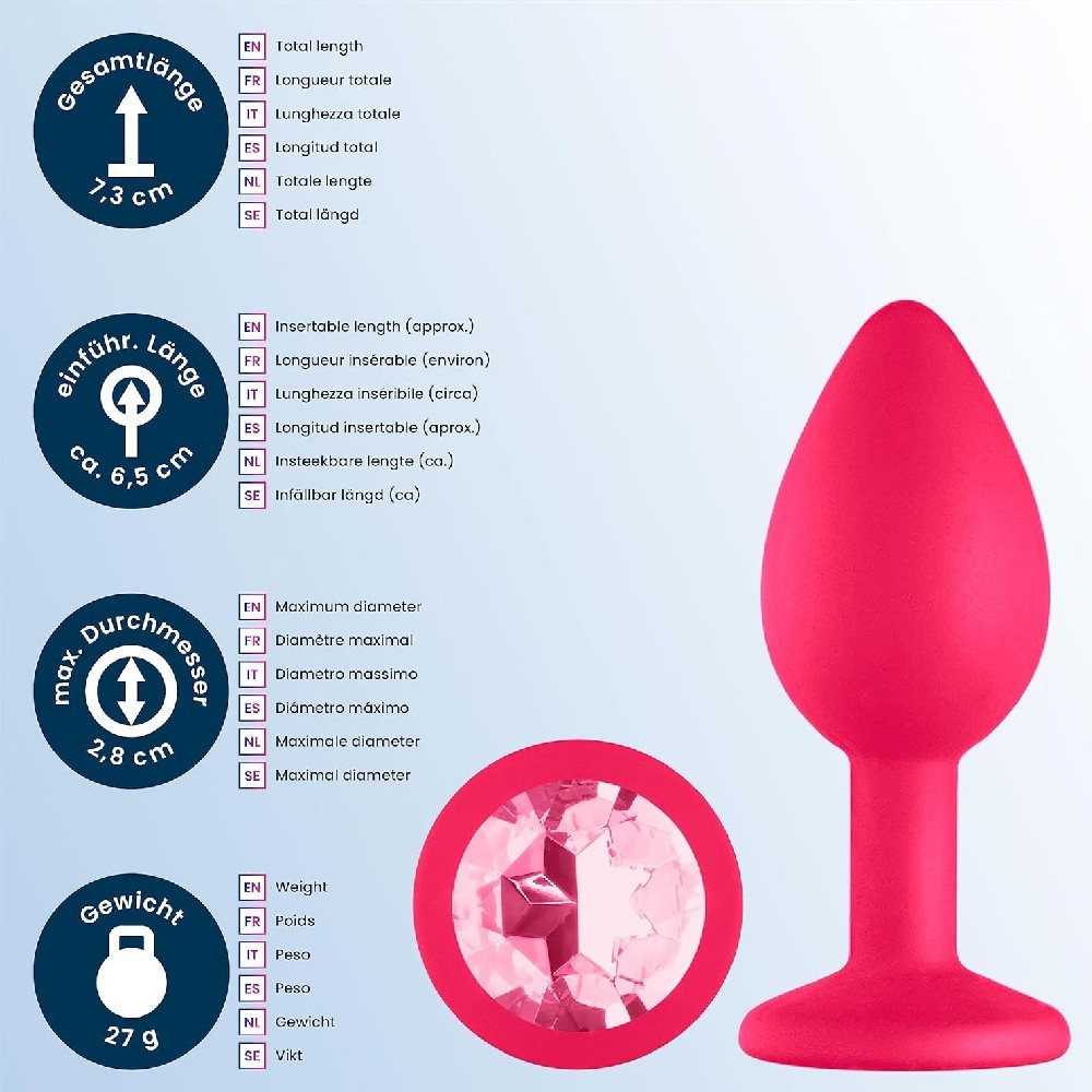 bAŞKa Anal Fantasy Silicone Taşlı Silikon Anal Plug