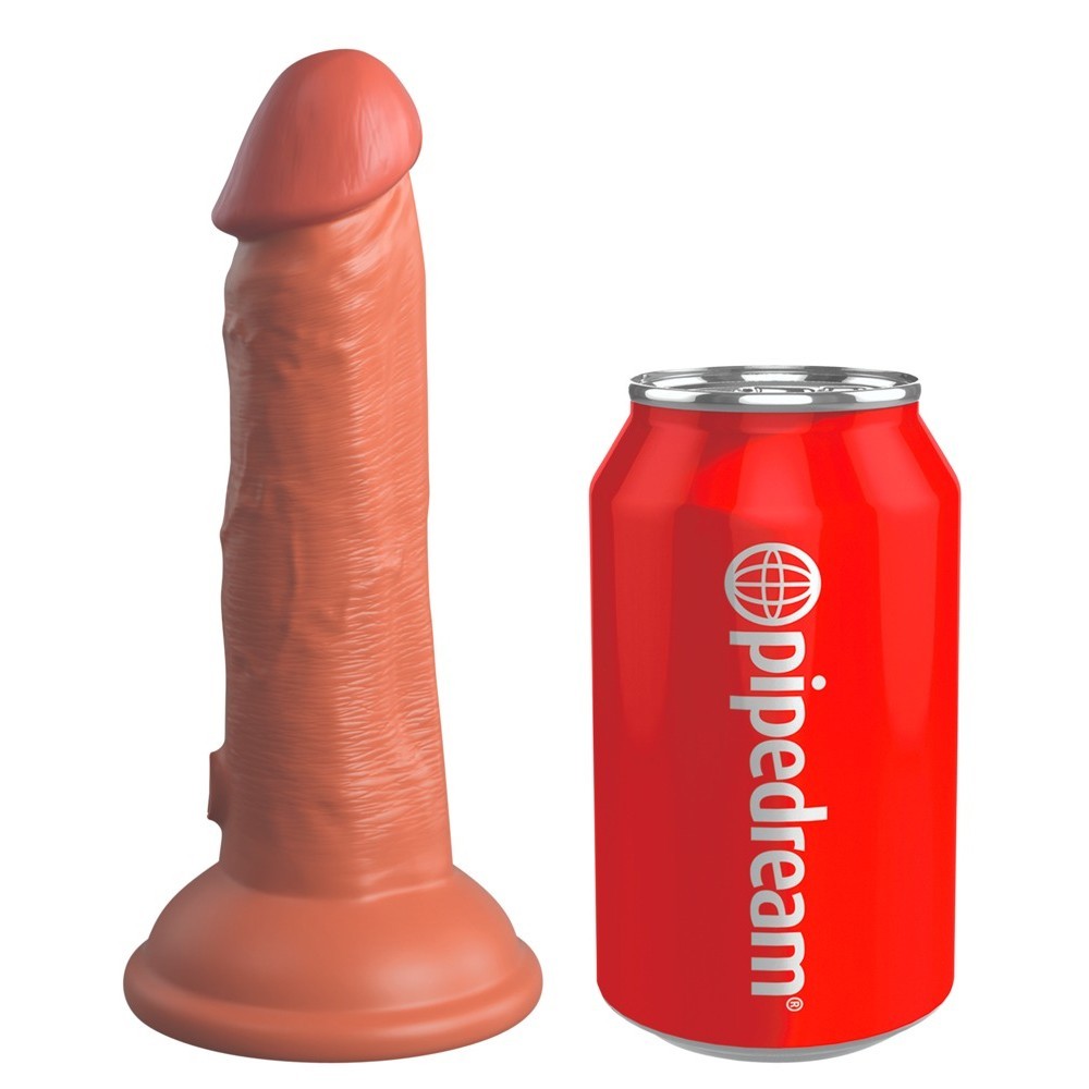 Pipedream King Cock Elite 6 İnch Dual Density Silicone Cock Realistik Penis-Brown